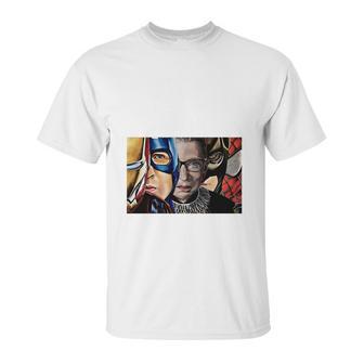 Ruth Bader Ginsburg And Avengers Not All Heroes Wear Capes Shirt Unisex T-Shirt | Favorety CA