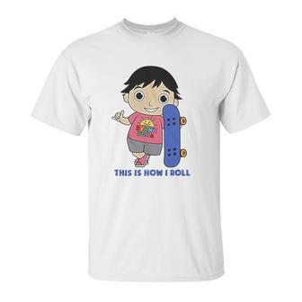 Ryans World Skater Ryan Little Boys Juvenile Kids Unisex T-Shirt | Favorety CA