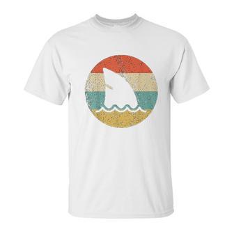 Shark Fin Retro Style Shark Unisex T-Shirt | Favorety AU