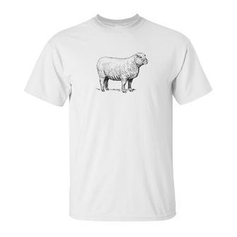 Sheep Simple Logo Unisex T-Shirt | Favorety AU