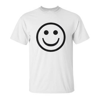 Smiley Face Cute Positive Happy Smile Face Unisex T-Shirt | Favorety UK