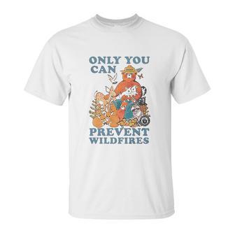 Smokey The Bear Only You Can Prevent Wild Fires Ringer Unisex T-Shirt | Favorety AU