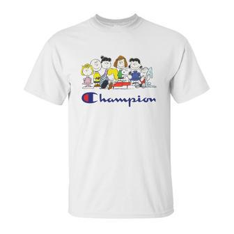 Snoopy And Friends Champion Peanuts Unisex T-Shirt | Favorety AU