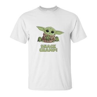 Star Wars The Mandalorian The Child Snack Champ Unisex T-Shirt | Favorety UK