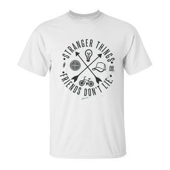 Stranger Things Friends Dont Lie Vintage For Teen Girls Graphic Unisex T-Shirt | Favorety UK