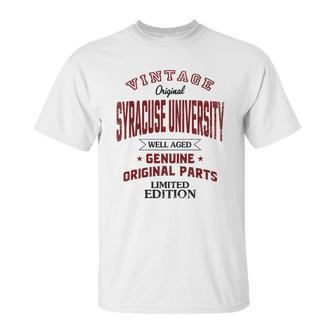 Syracuse University Well Aged Vintage Original Parts 2020 Unisex T-Shirt | Favorety