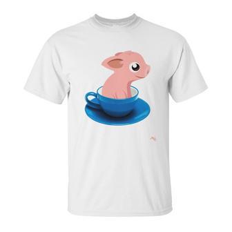 Teacup Pig Piggy Love Unisex T-Shirt | Favorety