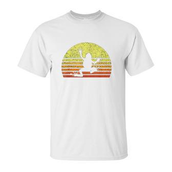 Tree Frog Design Save The Rainforest Retro Sun Vintage Gift Unisex T-Shirt | Favorety UK