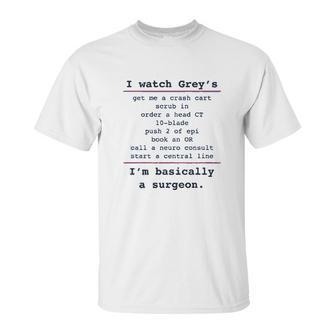 Ugp Campus Apparel Basically A Surgeon Unisex T-Shirt | Favorety UK