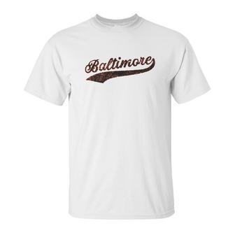 Ugp Campus Apparel Hometown Baseball Script Hometown Unisex T-Shirt | Favorety