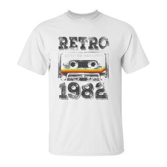 Vintage 1982 40 Years Old Cassette Tape 40Th Birthday Unisex T-Shirt | Favorety AU