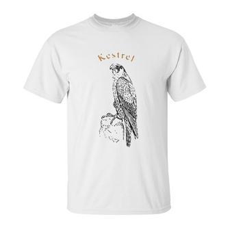 Vintage Kestrel Raptor Sparrow Hawk Art Unisex T-Shirt | Favorety CA