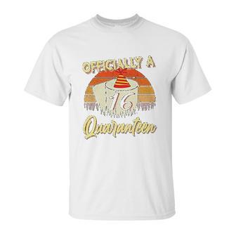 Vintage Officially A 16 Birthday Social Distancing Unisex T-Shirt | Favorety