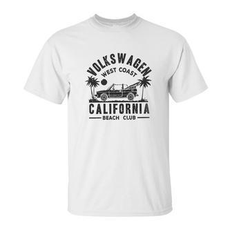 Volkswagen West Coast California Black Text Unisex T-Shirt | Favorety UK