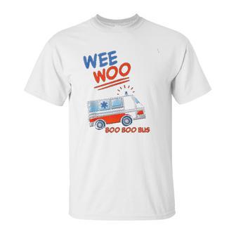 Wee Woo Boo Boo Bus Ambulance Funny Unisex T-Shirt | Favorety UK