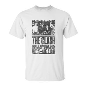 White The Clash Bonds 1981 Official Unisex T-Shirt | Favorety AU