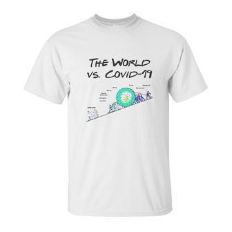 The World Vs Virus Fight Virus Cartoon Unisex T-Shirt | Favorety