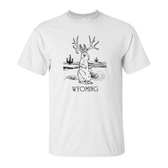 Wyoming Jackalope Tee Fun Jackrabbit Bunny Unisex T-Shirt | Favorety DE