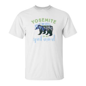 Yosemite National Park Half Dome Bear Unisex T-Shirt | Favorety DE