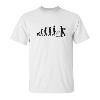 Zombie Evolution Funny Apocalypse Unisex T-Shirt | Favorety