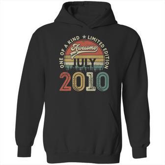 12Th Birthday Retro Vintage Born In July 2010 12 Years Old Hoodie | Favorety