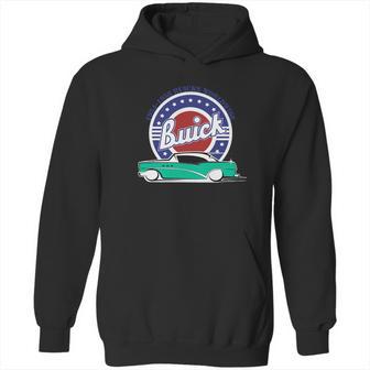 1954 Buick Turquoise White Hoodie | Favorety UK