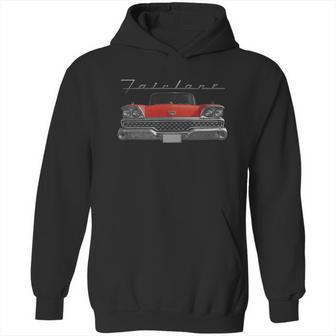 1959 Ford Fairlane Front Red Hoodie | Favorety UK