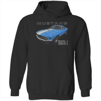 1970 Ford Mach1 Blue Hoodie | Favorety