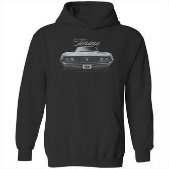 1970 Ford Torino Front Lightblue Hoodie | Favorety