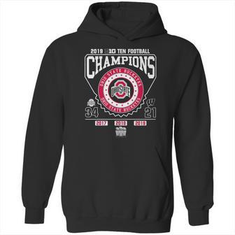 2019 Big Ten Football Champions Ohio State Buckeyes 34 21 Shirt Hoodie | Favorety DE