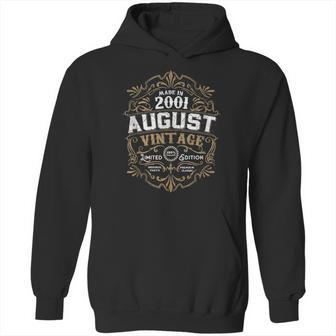 20Th Birthday 20 Years Old August 2001 Made Born Vintage Hoodie | Favorety CA