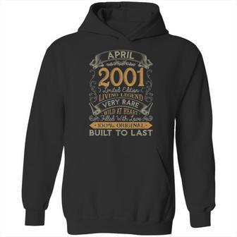 20Th Birthday 20 Years Old Retro Vintage April 2001 Ver2 Hoodie | Favorety