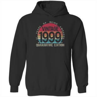 22St Birthday Retro Vintage 1999 Social Distancing Hoodie | Favorety CA