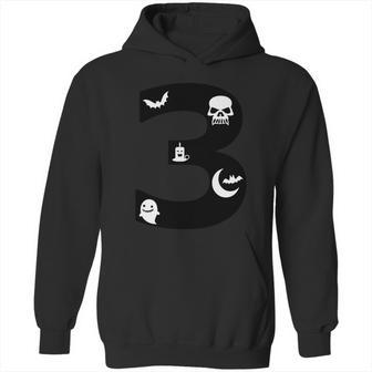 3 Name Charater Dracula Skullcap Candle Bat Moon Ghost Halloween Boo Hoodie | Favorety