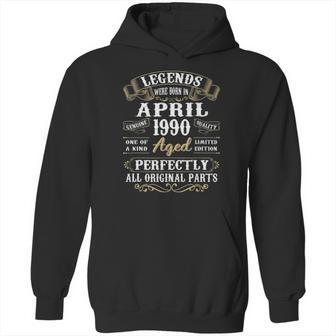 31 Years Old 31St Birthday Decoration April 1990 Ver2 Hoodie | Favorety CA