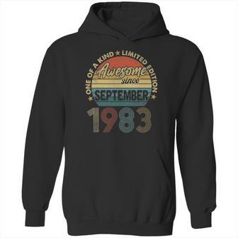 38 Years Old 38Th Birthday Men Awesome Since September 1983 Ver2 Hoodie | Favorety