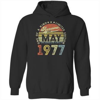 44 Years Old Birthday Awesome Since May 1977 44Th Birthday Hoodie | Favorety CA