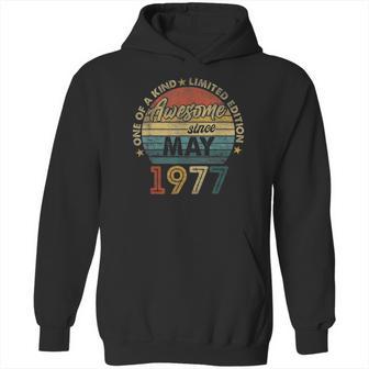 44 Years Old Birthday Awesome Since May 1977 Ver2 Hoodie | Favorety AU