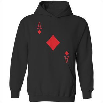 Ace Diamonds Poker Texas Hold Em Deck Cards Playing Costume Hoodie | Favorety AU