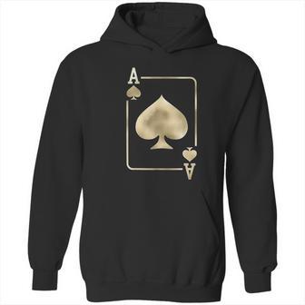 Ace Of Spades Playing Card Halloween Glam Hoodie | Favorety