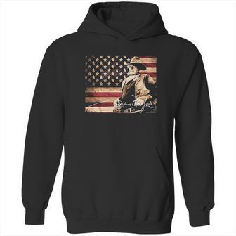 Ae Designs John Wayne Tin Sign Hoodie | Favorety AU