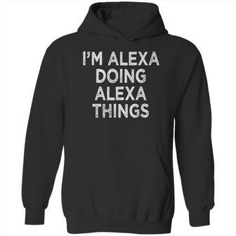 Alexa Graphic Design Printed Casual Daily Basic Hoodie | Favorety DE