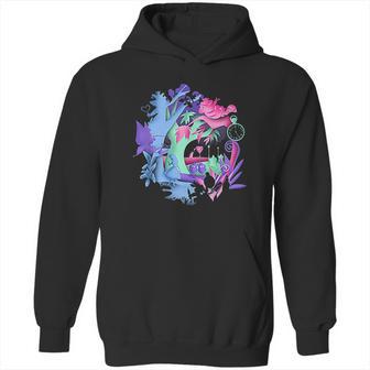 Alice In Wonderland Neon Forest Silhouette Hoodie | Favorety DE