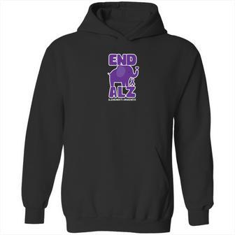 Alzheimer Awareness And Gifts Elephant Hoodie | Favorety CA