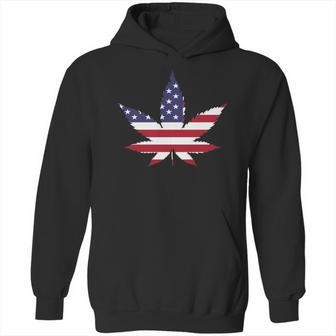 American Marijuana Leaf Hoodie | Favorety AU