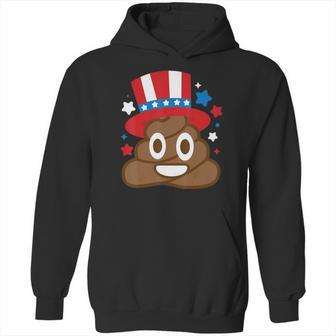 American Poop Emoji Funny 4Th Of July Independence Day Gift Hoodie | Favorety AU