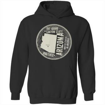 Arizona Grand Canyon State Retro Circle Hoodie | Favorety