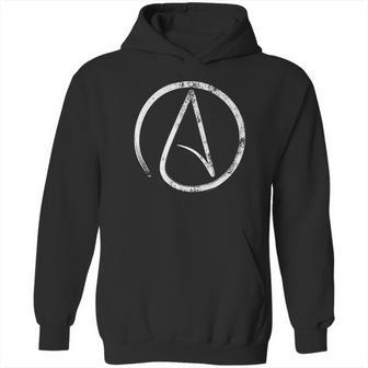 Atheism Symbol Distressed Atheist Hoodie | Favorety UK