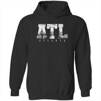 Atl Atlanta Skyline Pride Black And White Hoodie | Favorety UK