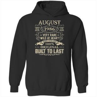 August 1986 35 Years Old 35Th Birthday Gifts Hoodie | Favorety CA